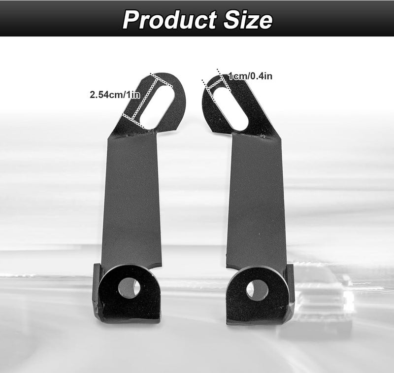 ROMELACK Ditch Hood Mount Bolt Brackets Upper LED Light Pods Bracket Compatible with Dodge Ram 2500/3500 2019-2024(No Drilling) - Image 3